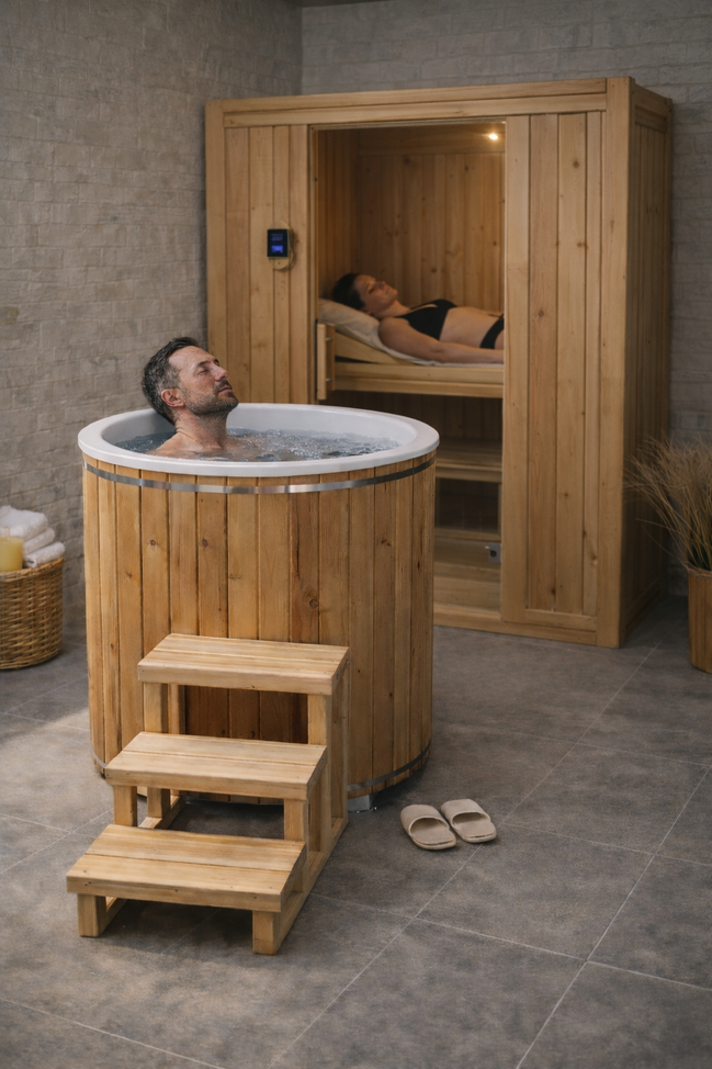 Baltic Cold Plunge Tub - Canadian Timber Cedar Ice Bath by Leisurecraft