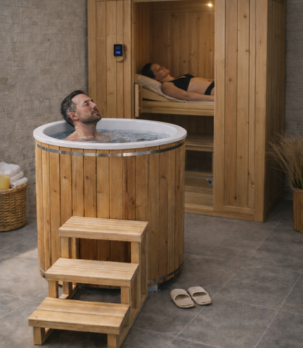 Baltic Cold Plunge Tub - Canadian Timber Cedar Ice Bath by Leisurecraft
