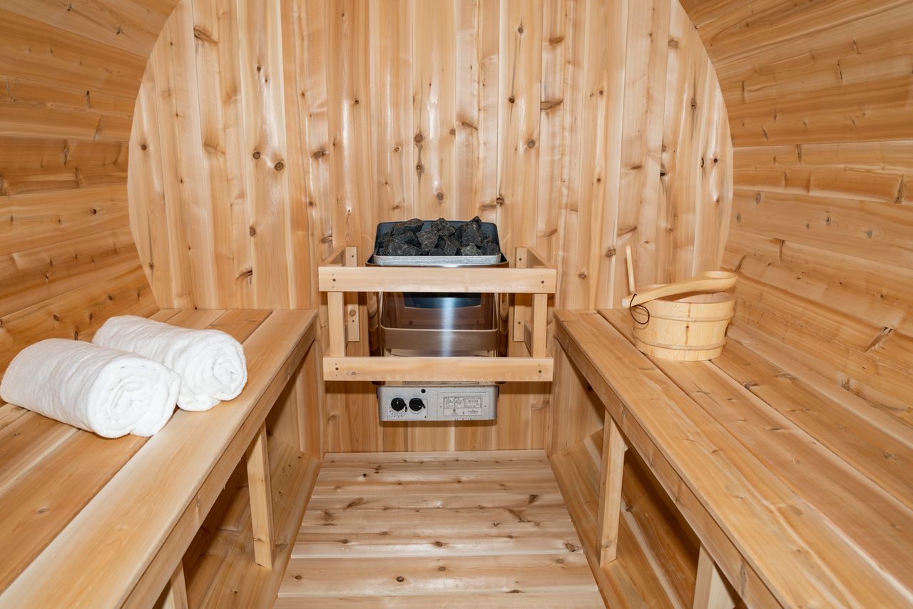 Canadian Timber Serenity Barrel Sauna by LeisureCraft