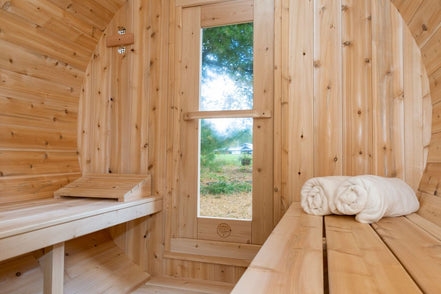 Canadian Timber Serenity Barrel Sauna by LeisureCraft