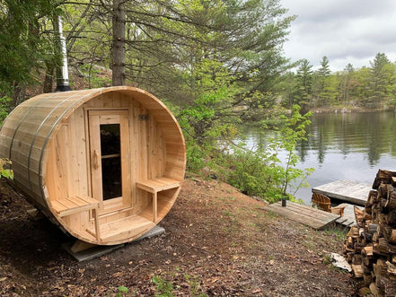 Canadian Timber Serenity Barrel Sauna by LeisureCraft