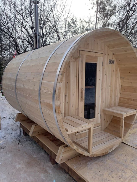 Canadian Timber Serenity Barrel Sauna by LeisureCraft