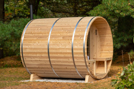 Canadian Timber Serenity Barrel Sauna by LeisureCraft