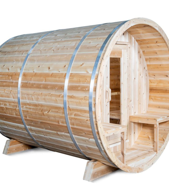 Serenity Barrel Sauna Canadian Timber by LeisureCraft