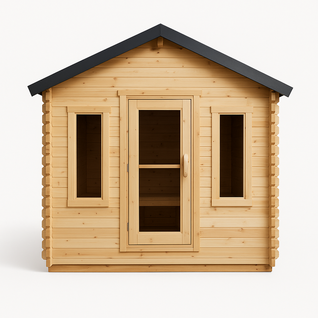 Canadian Timber Georgian Cabin Sauna with Changeroom by LeisureCraft