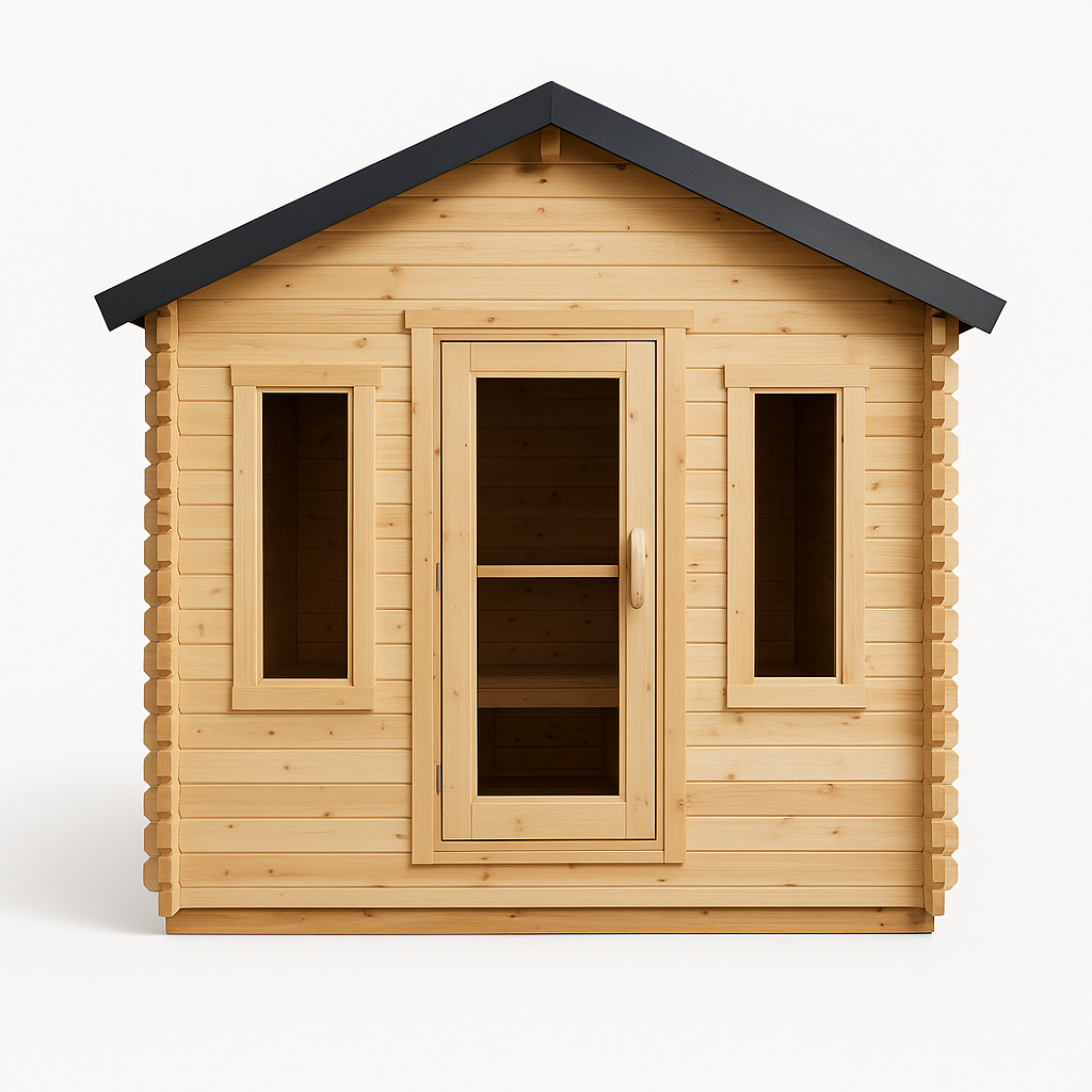 Canadian Timber Georgian Cabin Sauna with Changeroom by LeisureCraft