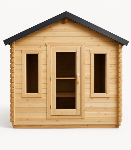 Canadian Timber Georgian Cabin Sauna with Changeroom by LeisureCraft