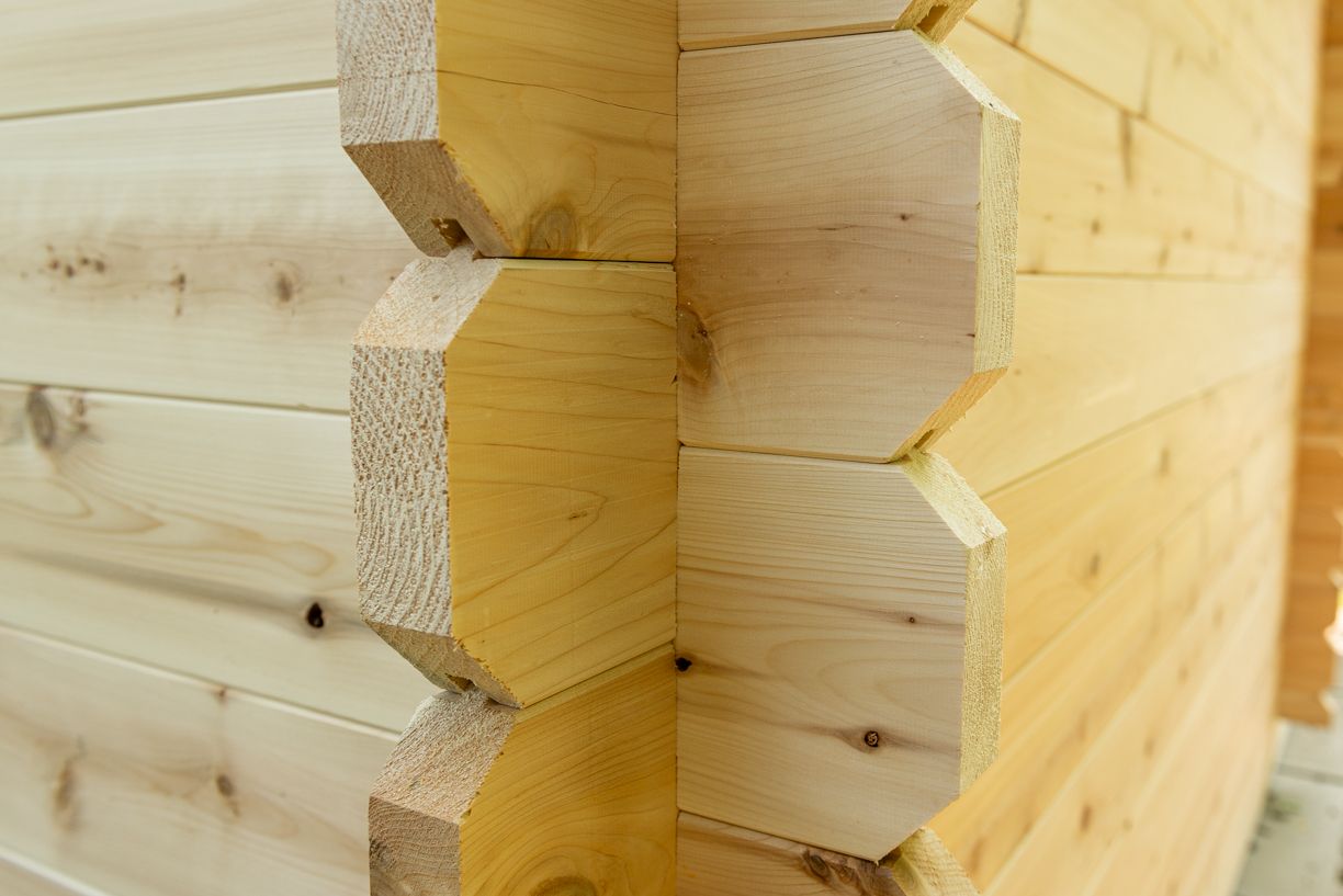 Canadian Timber Georgian Cabin Sauna with Changeroom by LeisureCraft